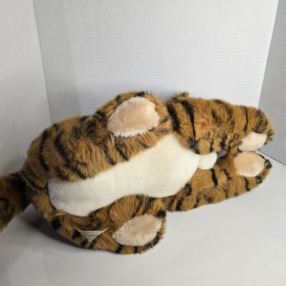 Vintage Squeezems Fundamental Too Tiger Plush 1984 Korea NON WORKING Stuffed Toy - Picture 5 of 5